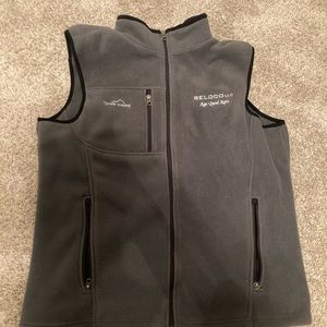 mens eddie bauer fleece vest